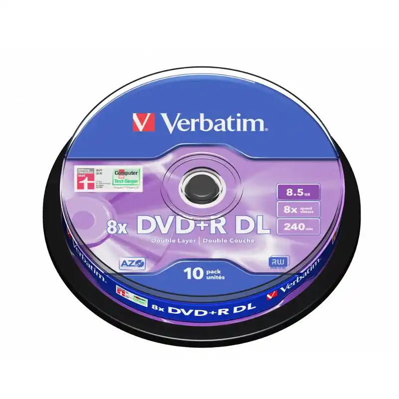 DVD+R Verbatim 8x Double Layer 8.5GB  1/10