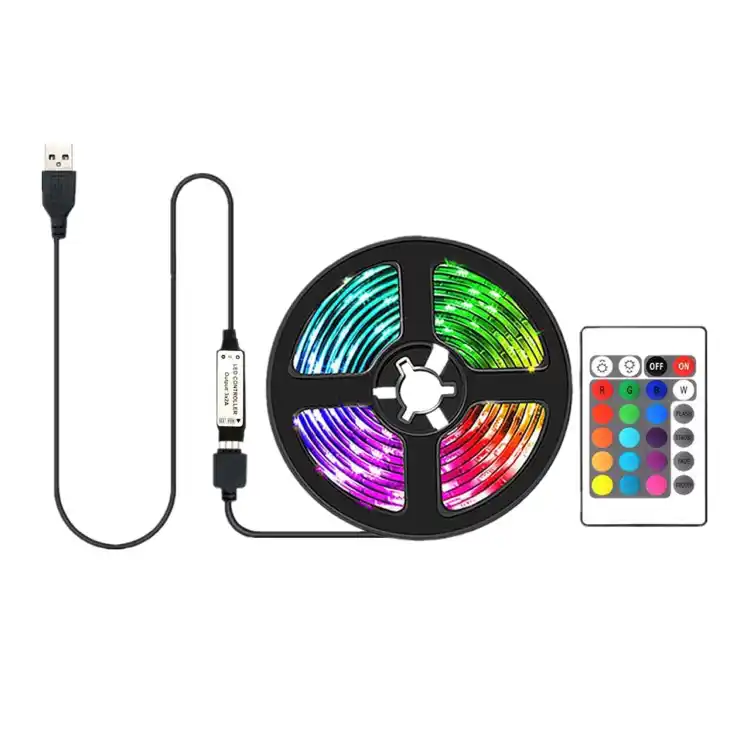 Set RGB Led trake sa daljinskim USB/ 5V 5m Prosto