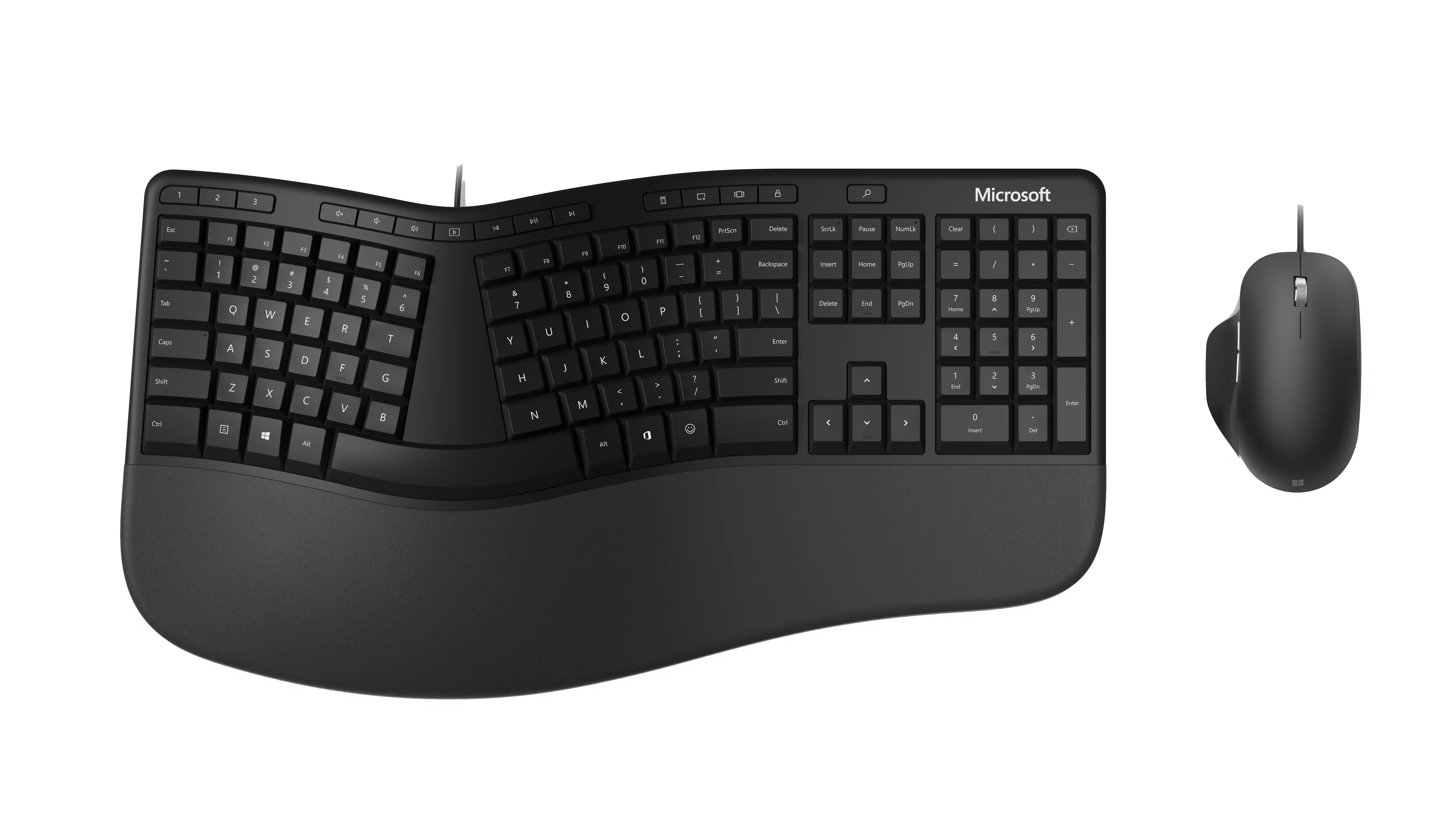 Tastatura+miš Microsoft Ergonomic Desktop (RJU-00013) crni