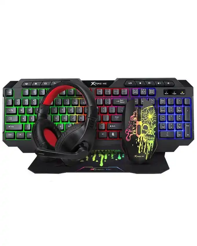 Tastatura + miš + podloga + slušalice Xtrike CMX415 USB 4u1