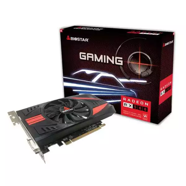 Graficka karta Biostar RX560 Single fan 4GB GDDR5 128 bit DVI/DP/HDMI