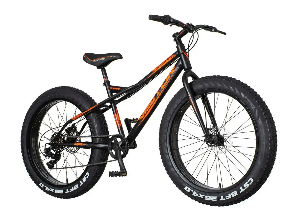 Bicikla Fat bike Visitor Fat262D2/crno narandžasta/ram 16/točak 26/brzina 7/kočnice disk