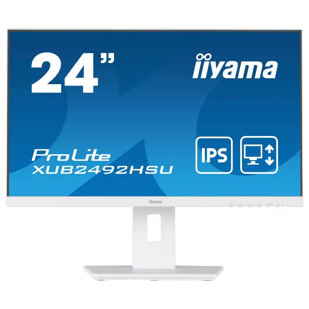 Monitor 24 Iiyama XUB2492HSU-W5 1920x1080/Full HD IPS/75Hz/4ms/HDMI/VGA/DP/USB/Zvučnici/beli