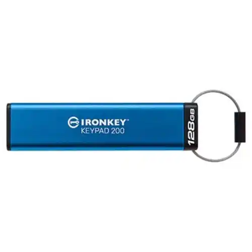 USB Flash128GB Kingston 3.2 IronKey Keypad 200 IKKP200/128GB