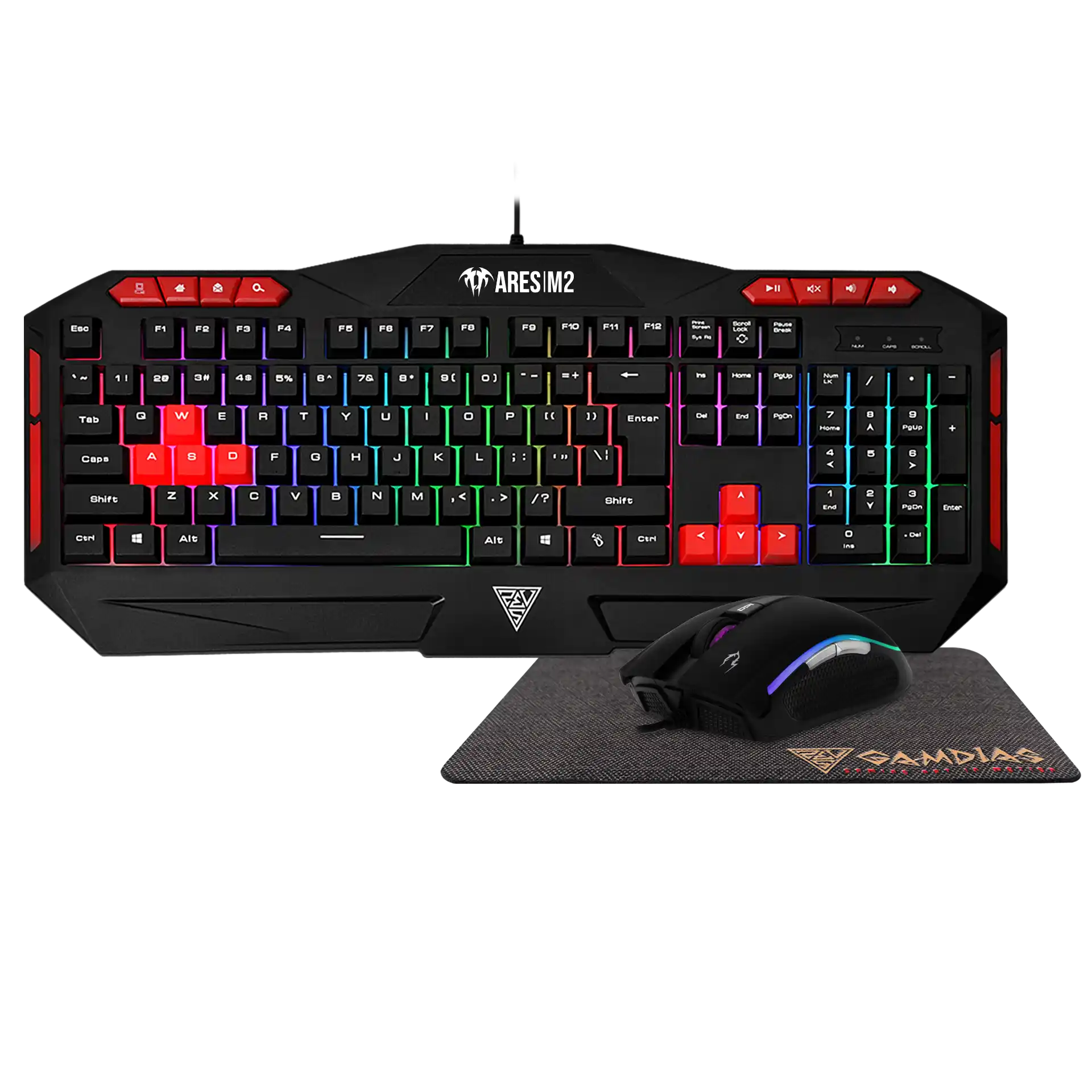 Komplet miš+tastatura+podloga Gamdias Zeus Ares M2 Combo