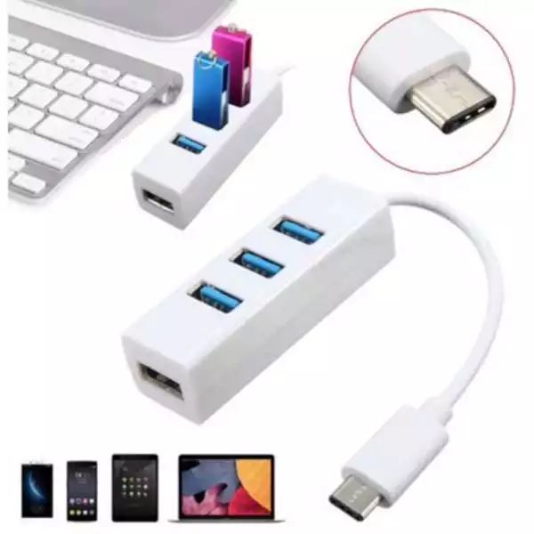 USB HUB TIP C na 4  port 3.0 Linkom