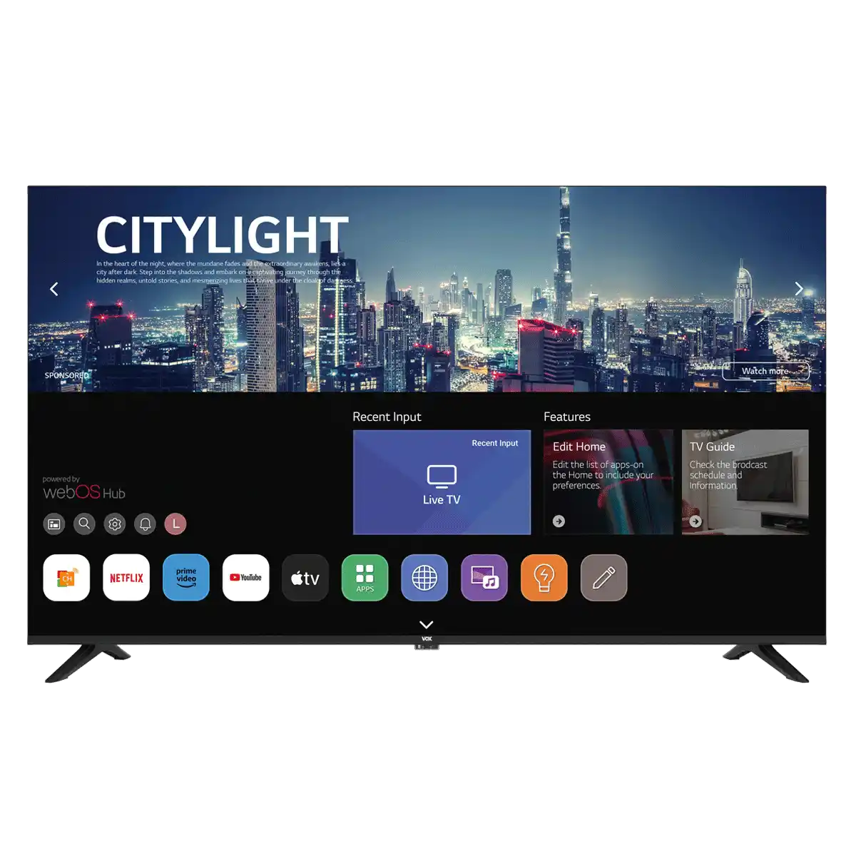 SMART LED TV 43 VOX 43WOS684B 1920x1080/Full HD/DVB-T2/S/C/WebOS
