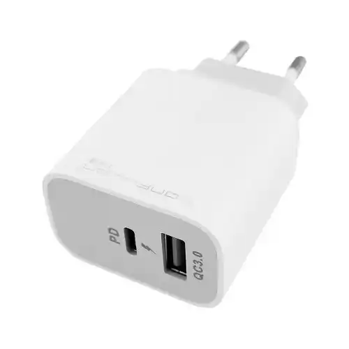 Kućni brzi punjač Konfulon C69Q brzi kućni punjač 20W Type C + Type A