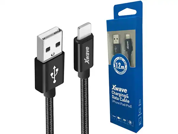 Kabl USB A- Lighting XWave 1.2m 3A mesh