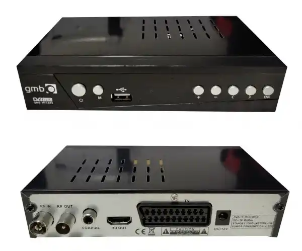 Smart TV box Gembird GMB-TDT-033 DVB-T2/USB/HDMI/Scart/RF-out, PVR, Full HD,H264