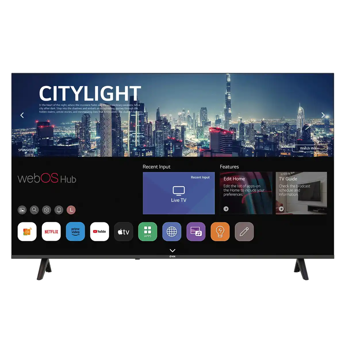 SMART LED TV 55 VOX 55WBOS684B 3840x2160/UHD/4K/DVB-T/C/T2/S/S2/WebOS