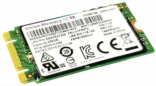 SSD M.2 NVMe 512GB Union Memory / 2240 - Bulk