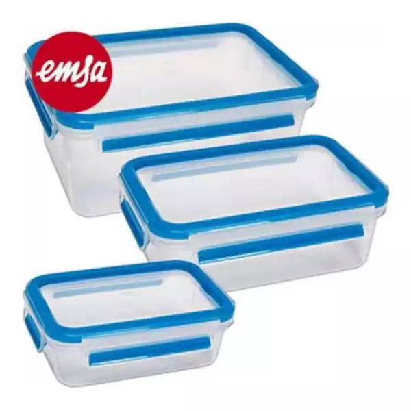 Set plastičnih posuda Tefal 3/1 Clip&Close K3028912 0.5l/1l/2.3l