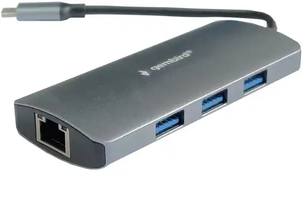 USB Hub Tip C- 3xUSB 3.0 + RJ45 Gigabitni Gembird A-CMU3-LAN-05