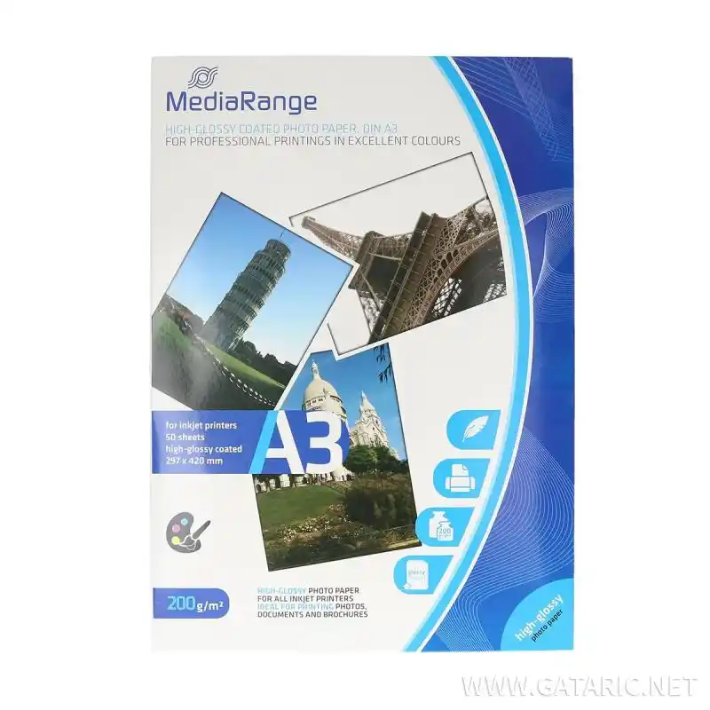 Foto papir Mediarange A3 glossy 200gr