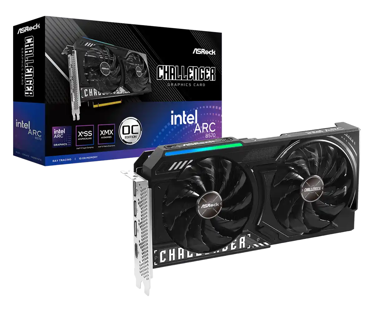 Graficka karta Asrock Intel Arc B570 Challenger 10GB OC