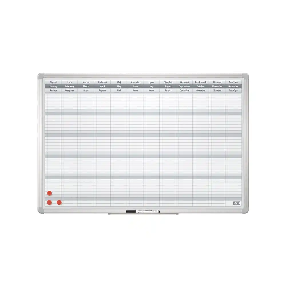 Planer tabla 2x3 TP005, godišnja 60x90cm alu ram
