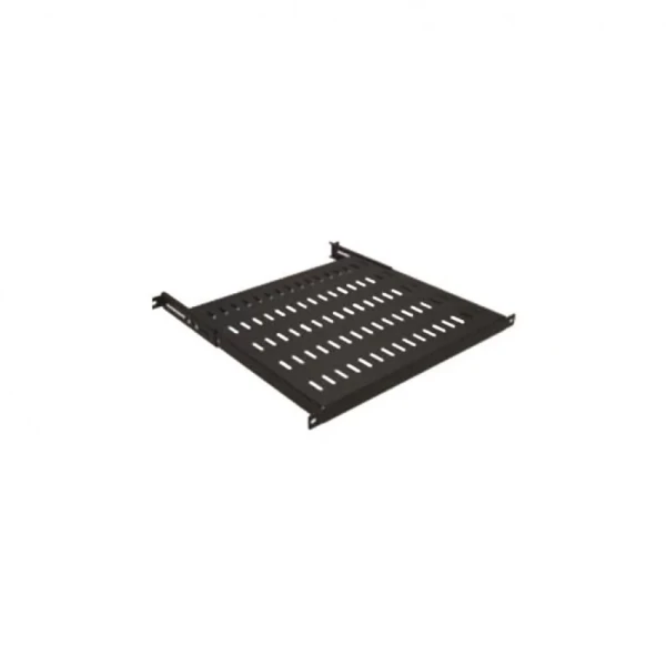 Polica fiksna 800mm rack kačenje na 4 tačke/podesivi zadnji držači Mirsan 19/1U crna MR.SBR80.01_YK