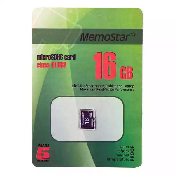 Micro SD 16GB class 10 UHS1 U1 Memostar