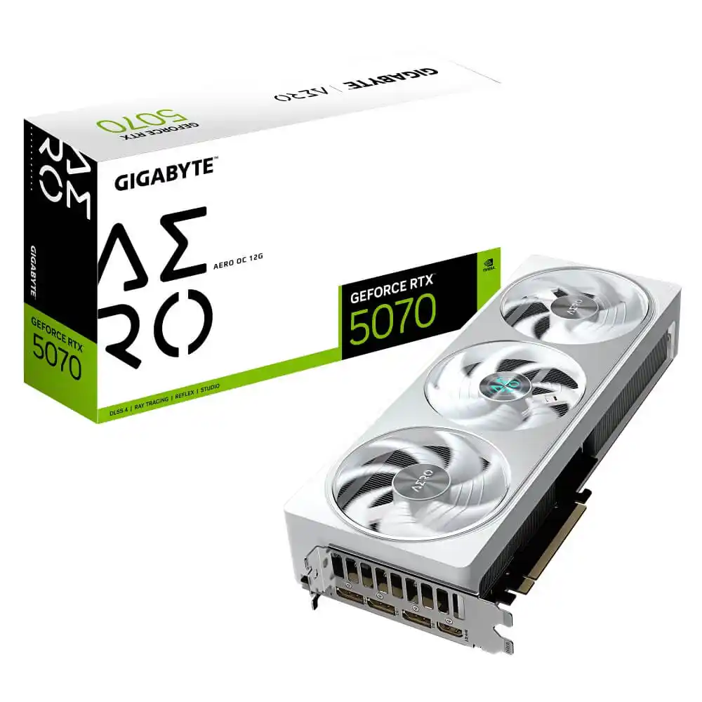 Graficka karta Gigabyte GeForce RTX 5070 Aero OC  GDDR7 12GB 192bit 3xDP/HDMI