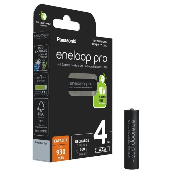 PANASONIC eneloop pro AAA/4B 930mAh punjive baterije