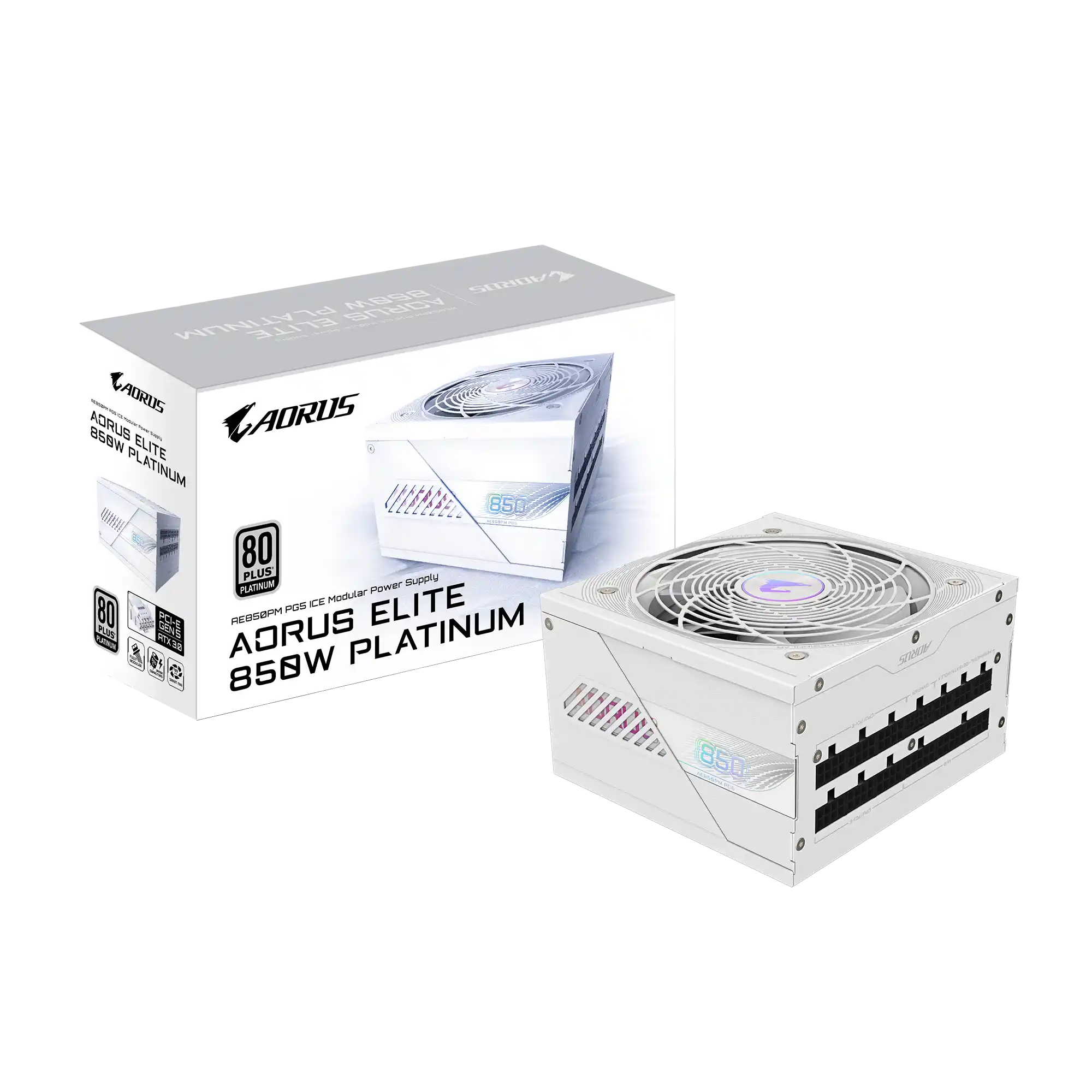 Napajanje 850W  Gigabyte Aorus Elite Platinum PG5 Modularno Ice