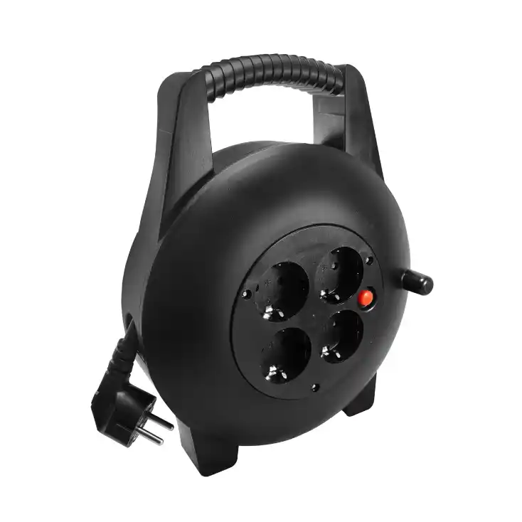 Produžni kabal na namotaju Prosto HJR4-10-P 10m 1.5mm2/IP20/4 utičnice