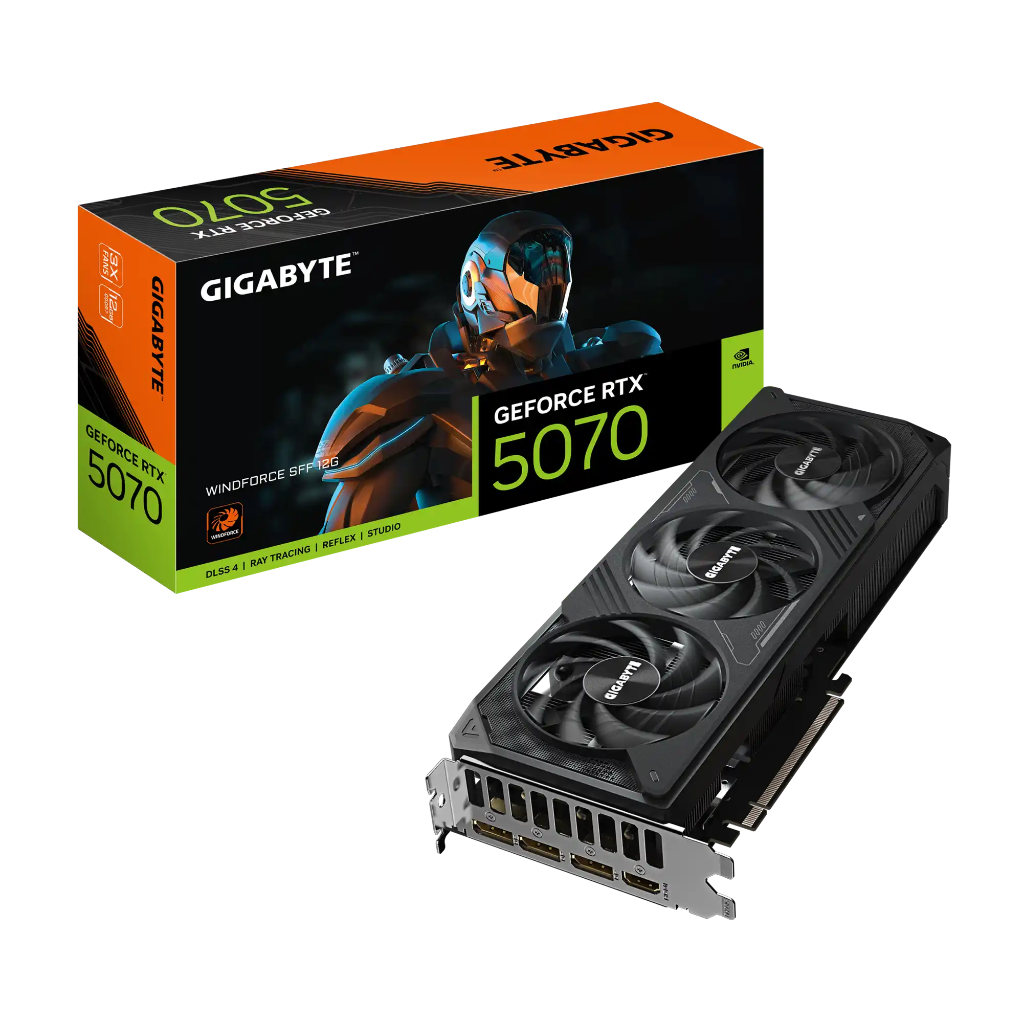 Graficka karta Gigabyte GeForce RTX 5070 Windforce GDDR7 12GB 192bit 3xDP/HDMI