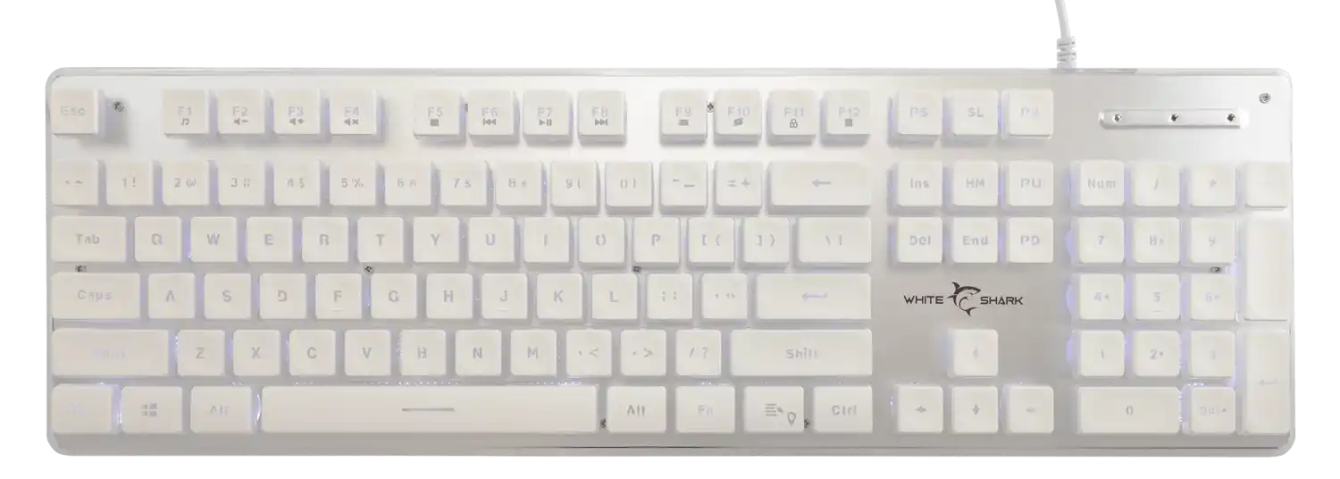 Tastatura White Shark GK 003241 TACHI White membranska US