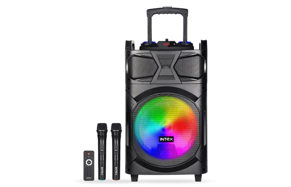 Karaoke zvučnik Intex T-350 TUFB (Dual) v5.1 Trolley FM/Aux/HDMI/USB/BT 5.1/2 x mic Daljinski OUTLET