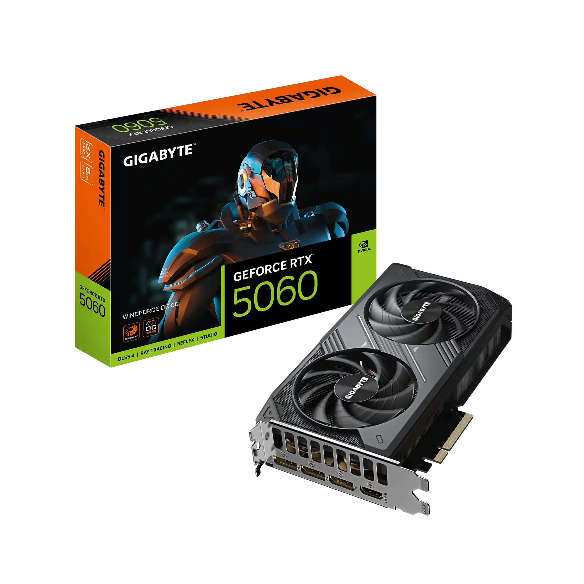 Grafička karta Gigabyte GeForce RTX 5060 Windforce OC GV-N5060WF2OC-8GD 8GB GDDR7