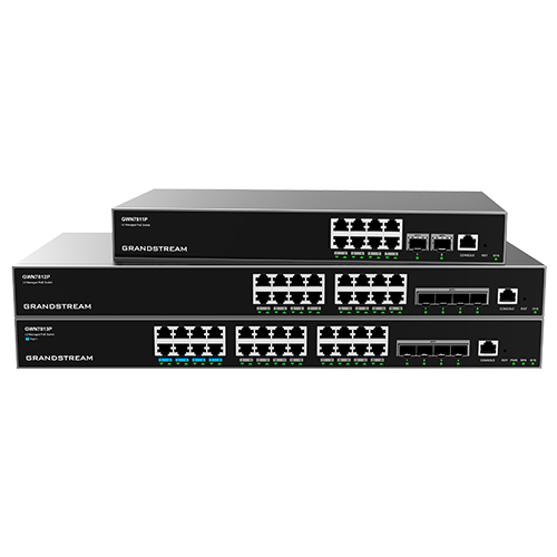 10/100/1000 16 PoE port Svič Grandstream GWN7812P L3 PoE upravljivi/1U/16xGE PoE+ (240W)+4x10G SFP+