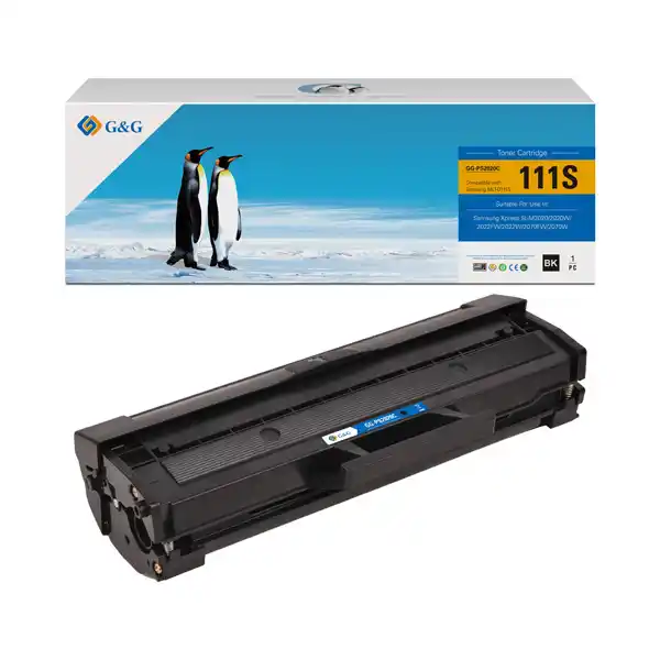 Toner G&G Samsung MLT-D111S (M2022/M2022W/M2070) NEW Chip