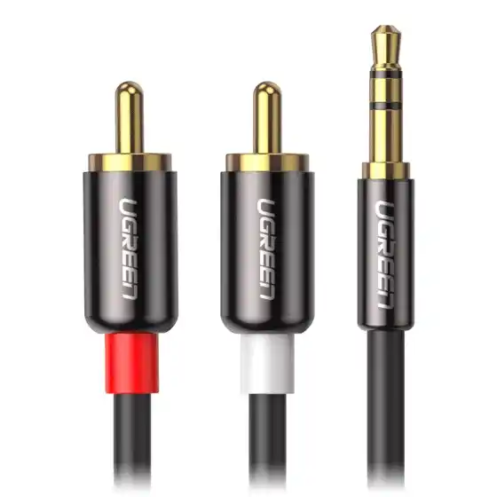 Audio kabl UGREEN AV102 3.5mm M na 2RCA 5m