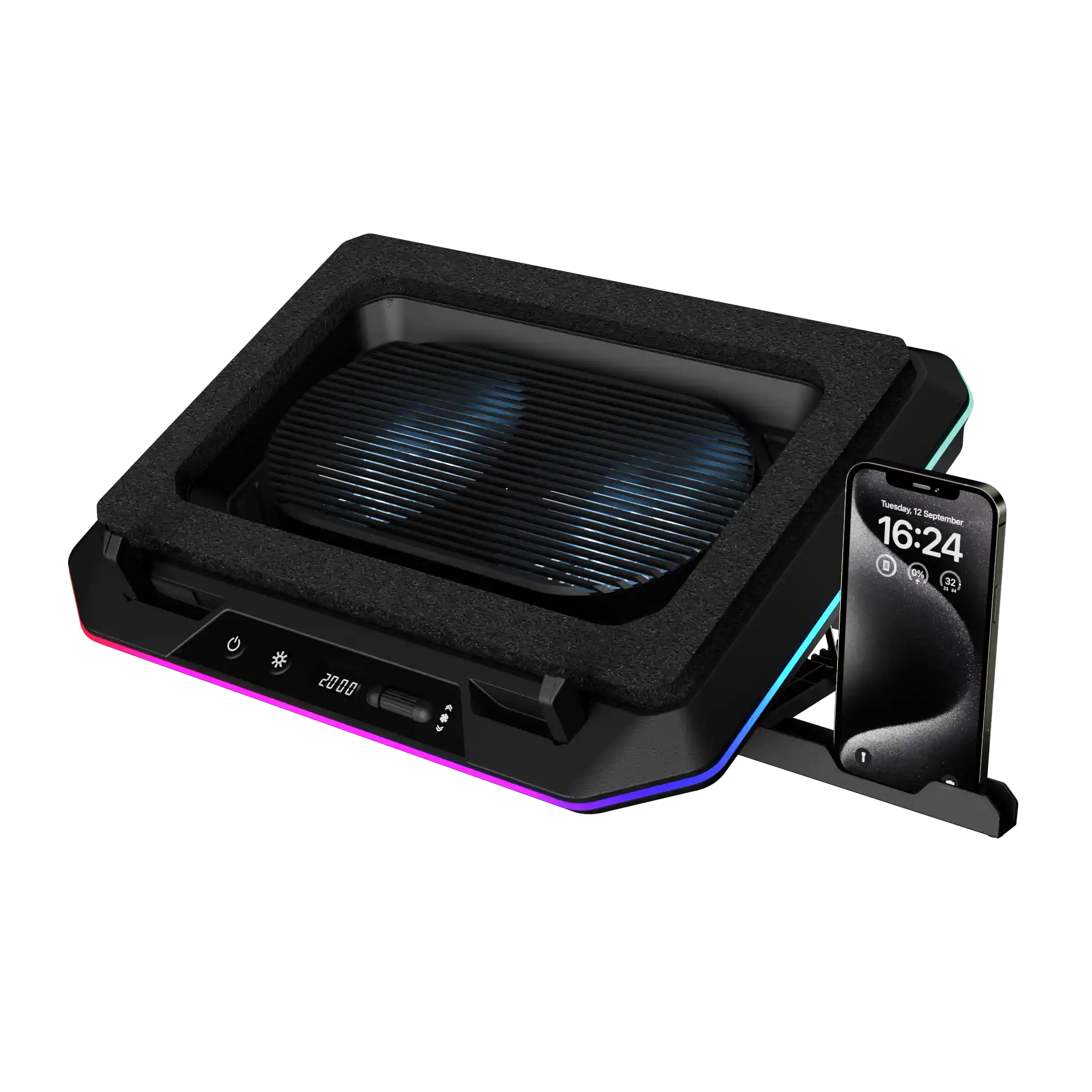 Postolje za laptop Gamdias Aether P1-9201 2x135mm/usb-c/usb-a