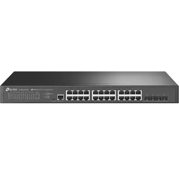 Svič 2.5 Gbps 24-port TP-Link TL-SG3428X-M2 Omada 4×10G SFP+ L3 Lite upravljiv