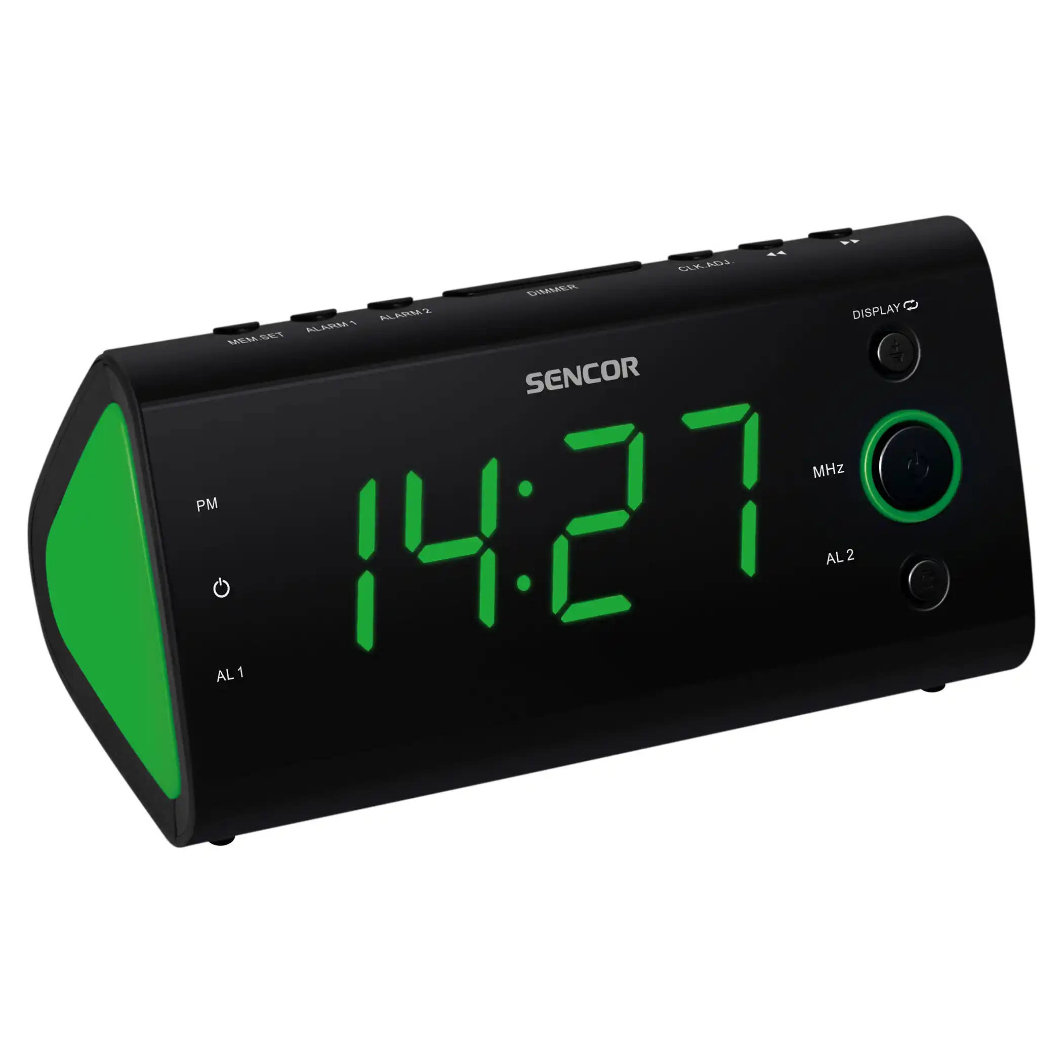 Fm radio sa digitalnim prikazom vremena SENCOR SRC 170 GN zeleni