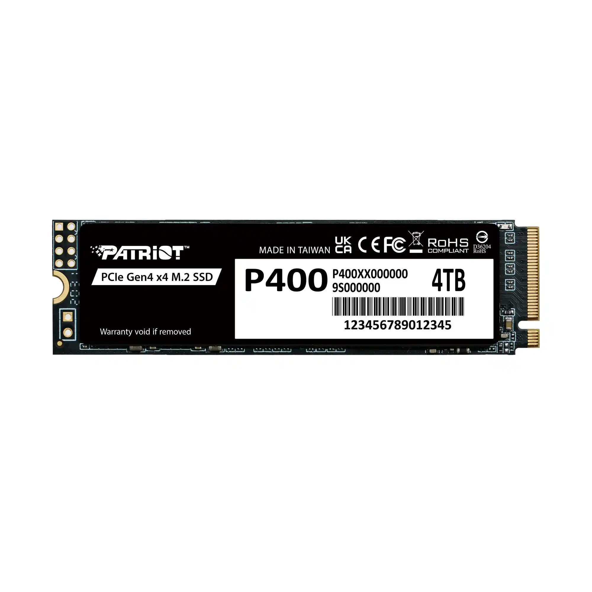 SSD M.2 NVMe 4TB Patriot 7000MBS/4800MBS P400LP4KGM28H