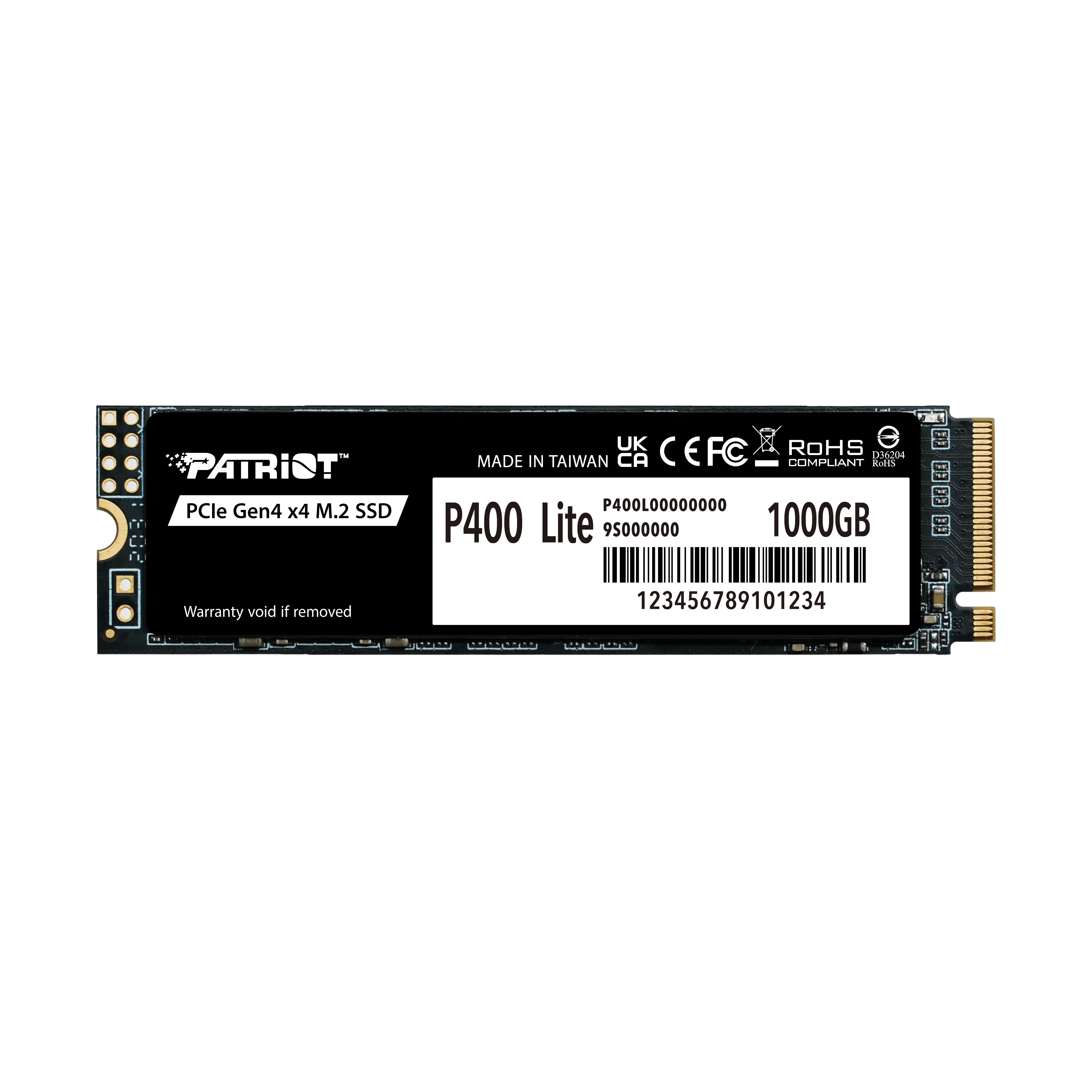 SSD M.2 NVMe 1TB Patriot 3500MBS/2700MBS P400LP1KGM28H