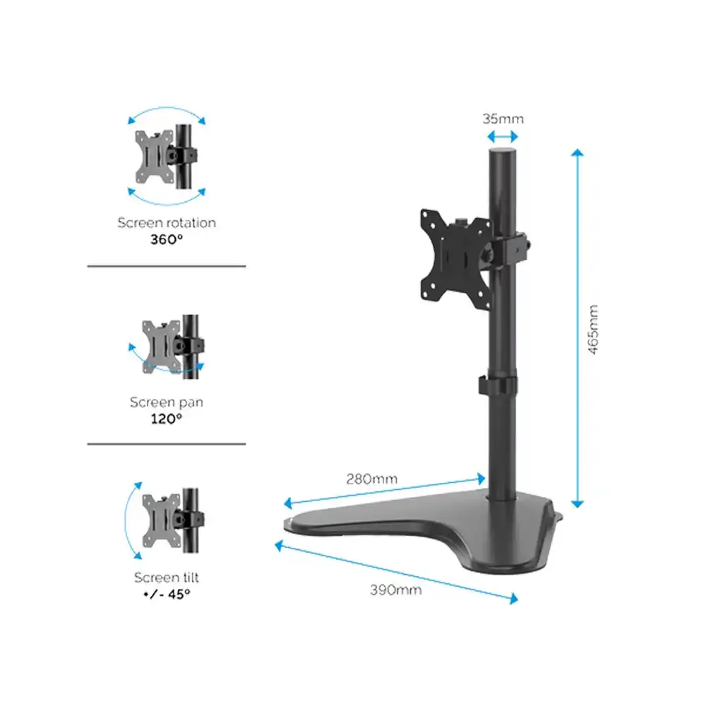 Nosač monitora Fellowes Professional freestanding series single 8049601