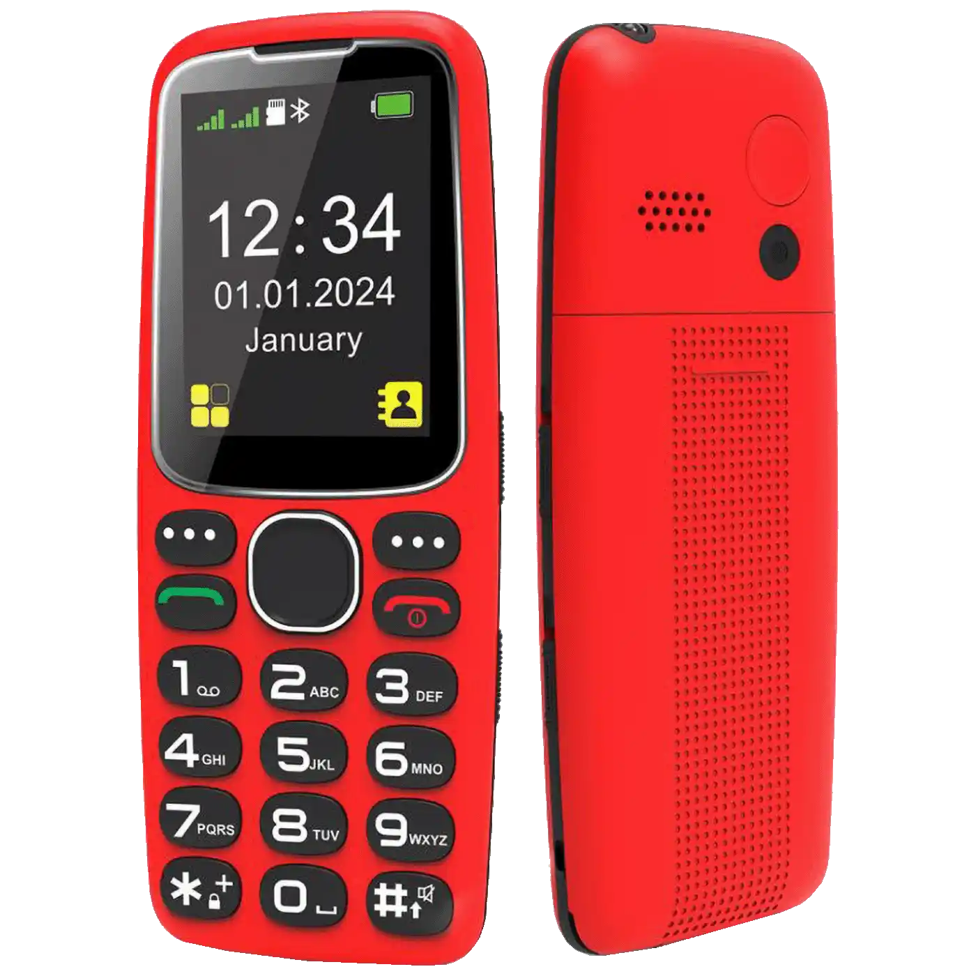 Mobilni telefon Meanit Senior 10 plus crveni