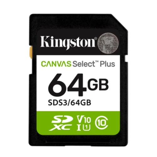 SD Card 64B Kingston SDS3/64GB class 10 100MBs