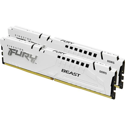 Memorija DDR5 64GB (2x32GB) 5600MHz Kingston Fury Beast White Expo KF556C36BWEK2-64