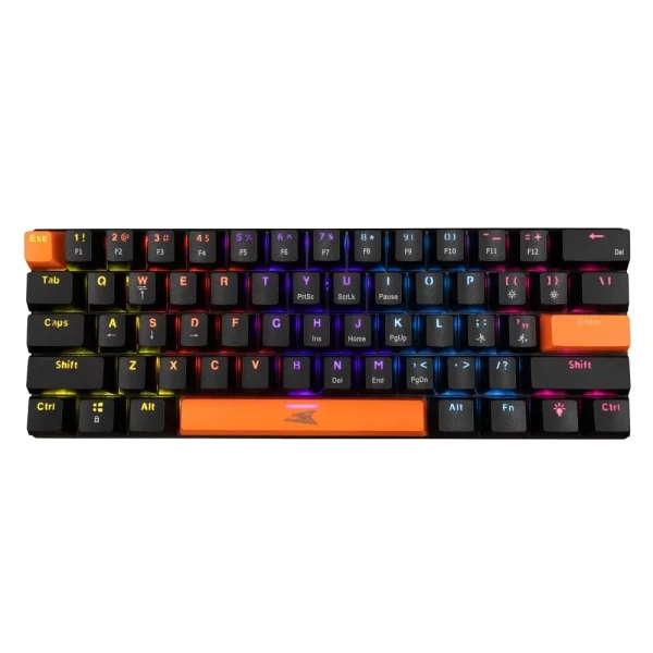 Tastatura Baracuda DOLPHIN 60/Mehanička/Crveni svičevi/RGB/Crna/US