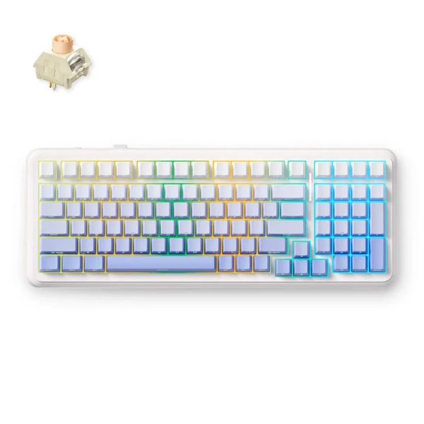 Bežična gaming tastatura MCHOSE K99 V2 Mehanička glacier gradient