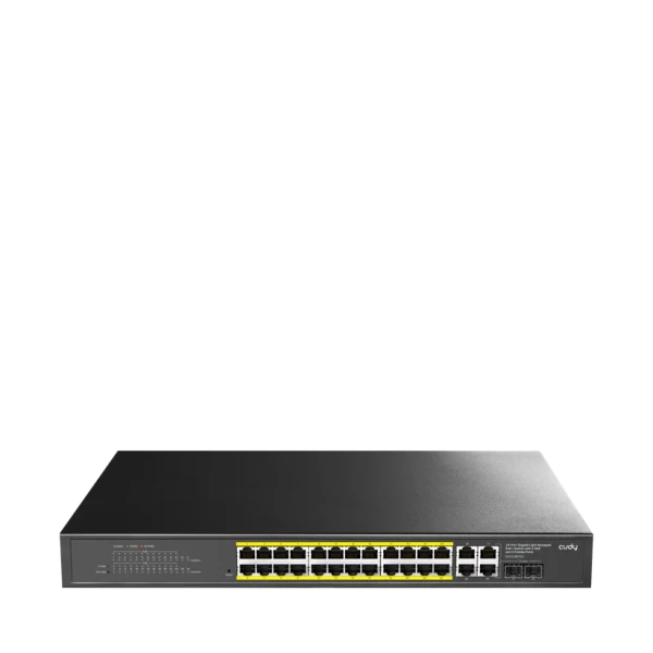 Svič 10/100/1000 24-port Cudy GS1028EPS2 Light Managed PoE+ sa 2x SFP 200W