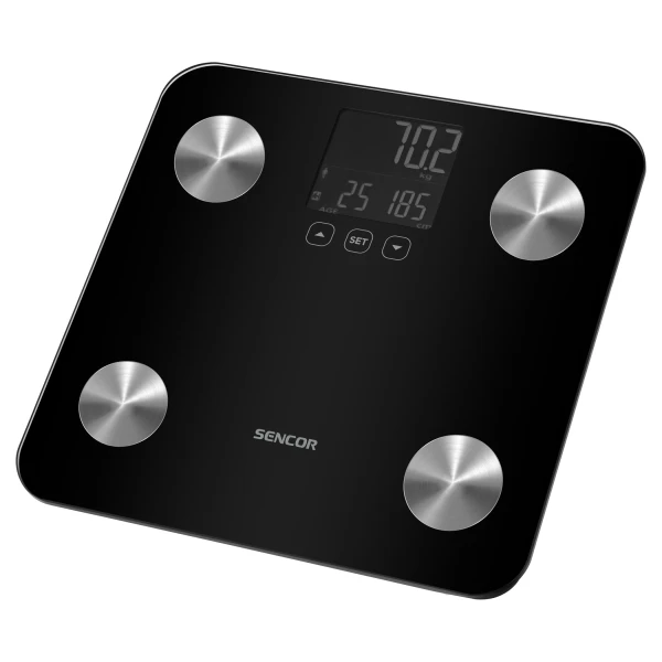 Telesna fitnes vaga Sencor SBS 6026BK/LCD/crna