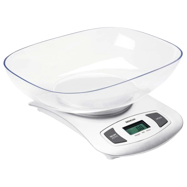 Kuhinjska vaga Sencor sa posudom SKS 4001WH/do 5 kg