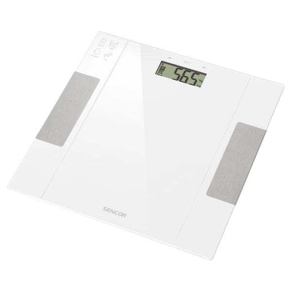 Telesna fitnes vaga Sencor SBS 5051WH/LCD/bela