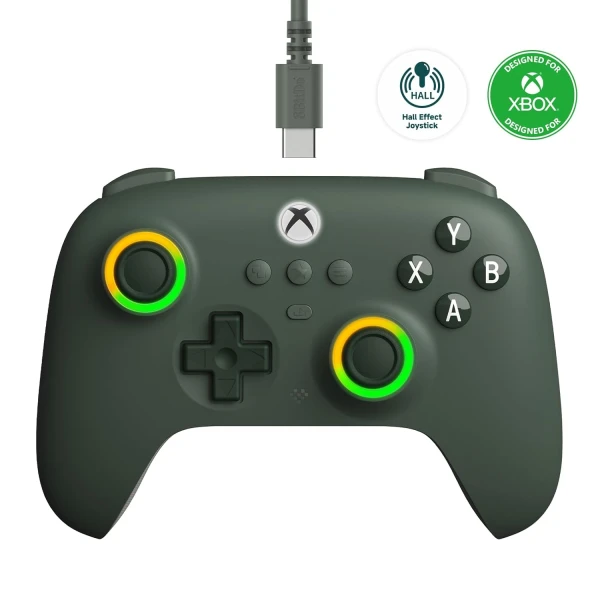 Gamepad 8BitDo Ultimate C XBOX HallEffect/AUX/RGB/Vibration/type C/Dark Green